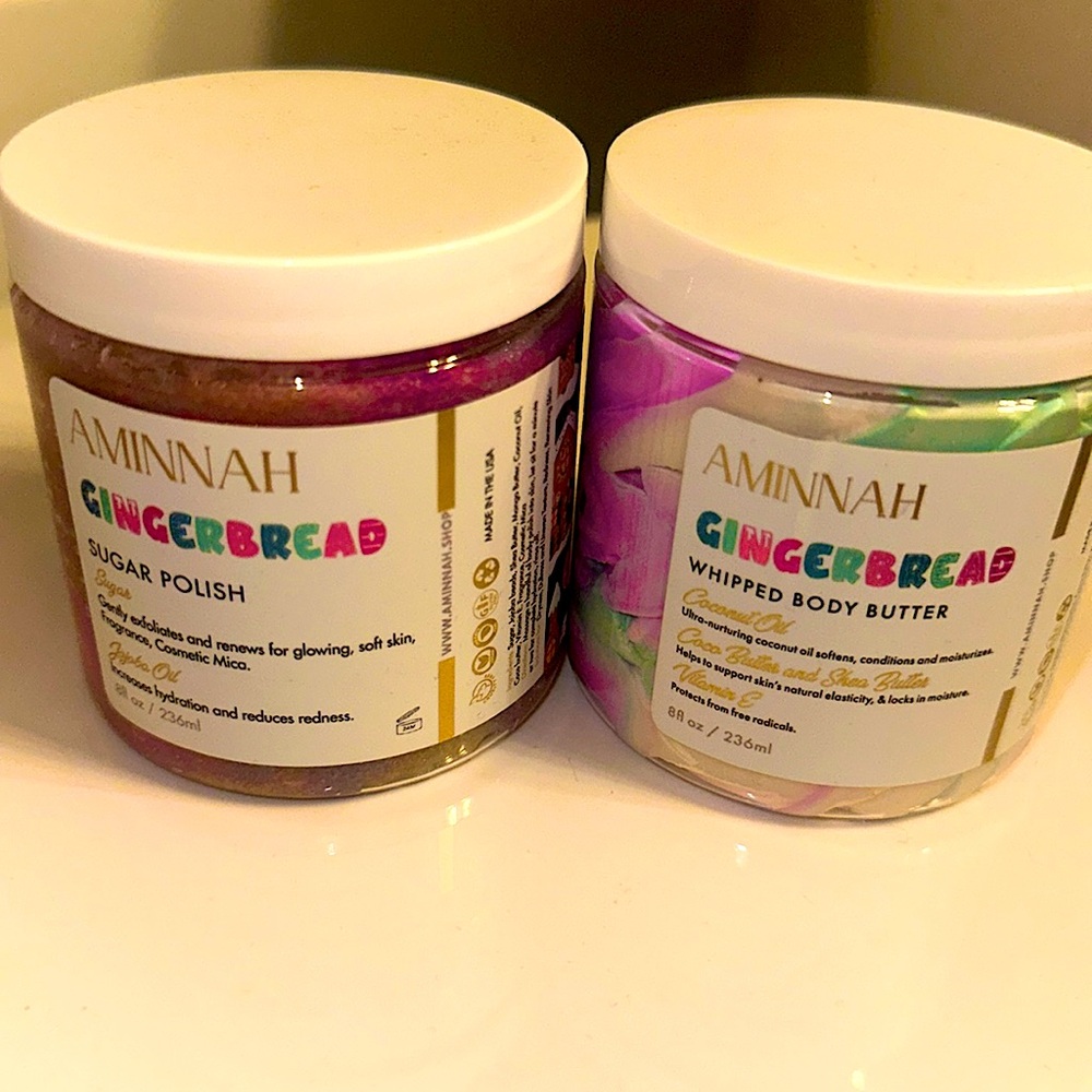 💕AMINNAH Gingerbread Sugar Polish & Whipped Body Butter💕